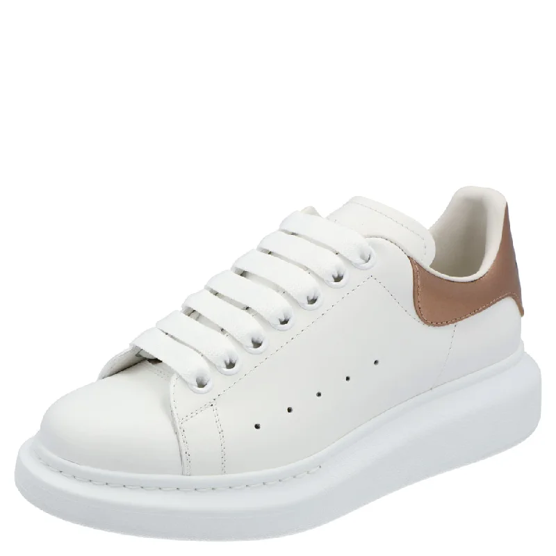 Discover Promotions Alexander McQueen Women's Oversized Sneaker 'Larry' in White/pink