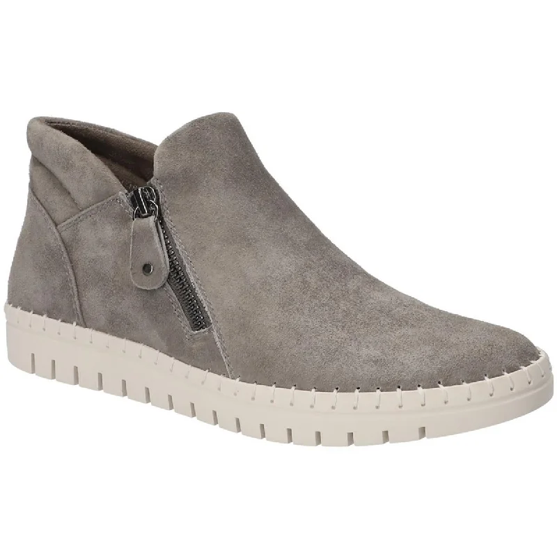 grey kidsuede leather