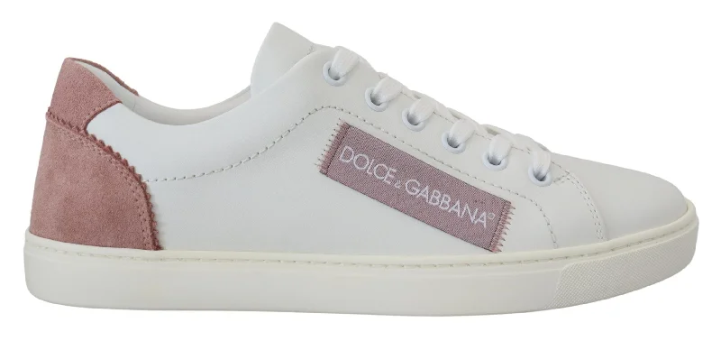 Women's Everyday Shoes Dolce & Gabbana Chic  pink Leather Low-Top Women's Sneakers