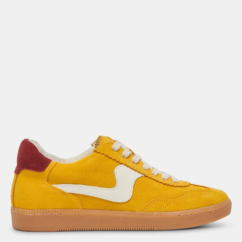 Slip-Resistant Shoes Discount Notice Sneakers Mustard Suede