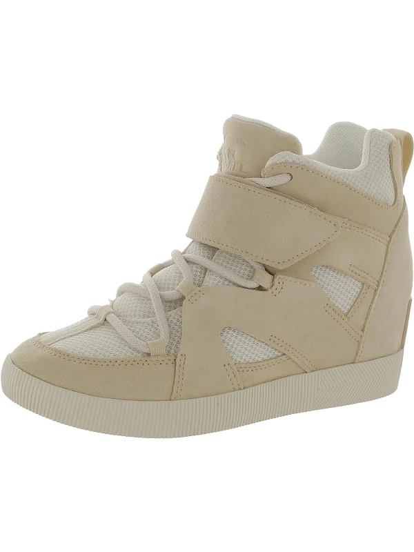 Luxury Casual Footwear Out N About Sport Wedge Womens Suede Lace Up Casual And Fashion Sneakers