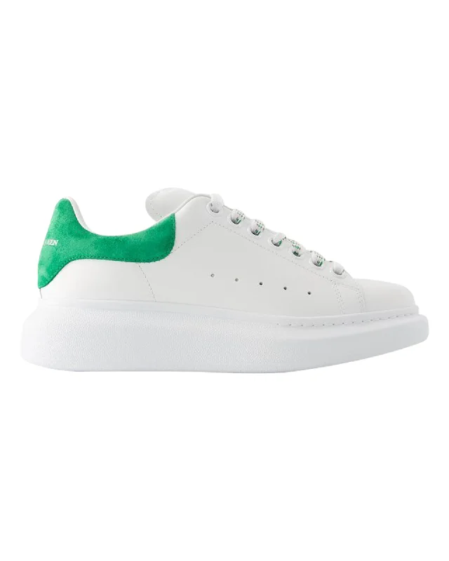 Early Bird Offer Oversized Sneakers - Alexander Mcqueen - Leather - White/Green