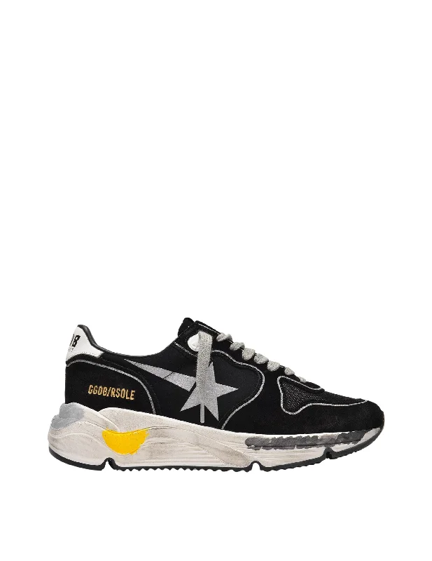 Holiday Discount Running Sneakers in Black Nylon