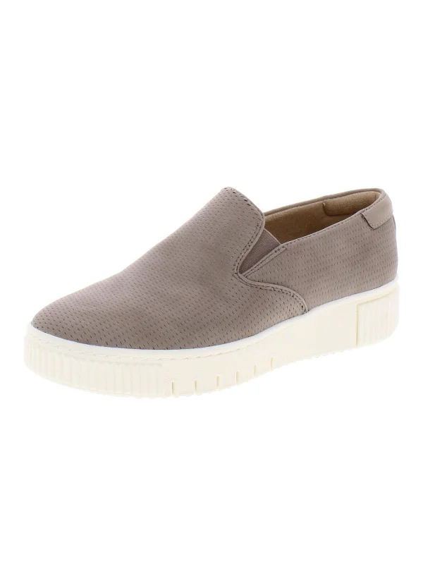 Minimalist Fashion Sale Tia Womens Faux Leather Comfort Slip-On Sneakers