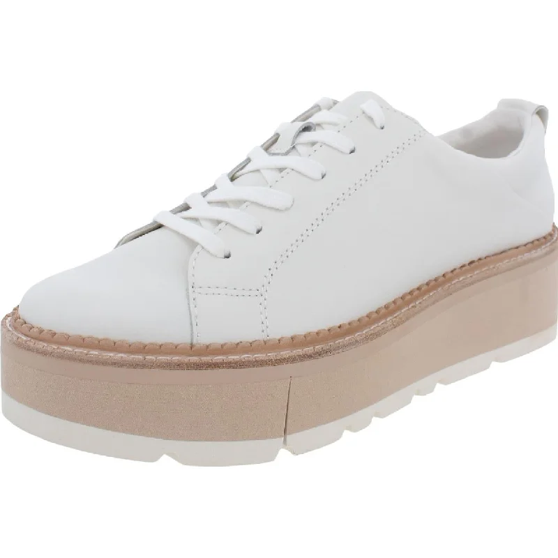 Find Your Unique Flair TOYAH Womens Leather Lace Up Casual and Fashion Sneakers