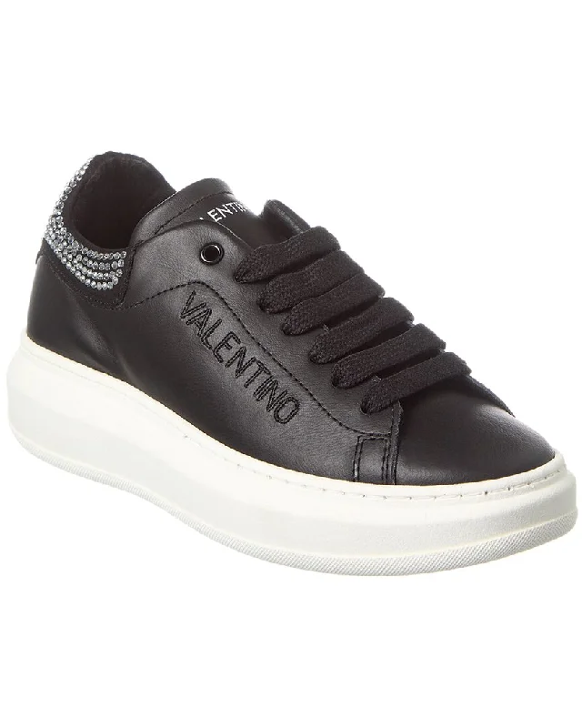 Comfortable Breathable Running Shoes Valentino by Mario Valentino Fresia Sparkling Leather Sneaker