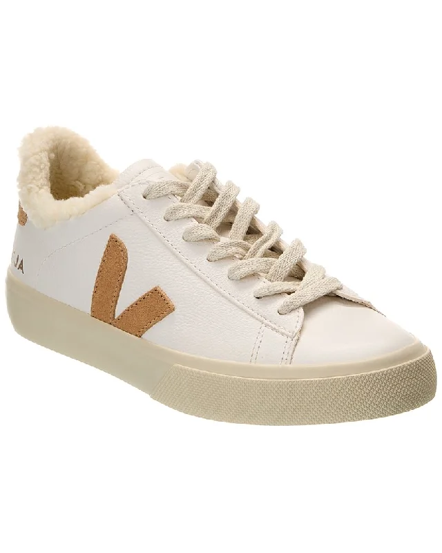 Comfortable Motion Flexible Shoes VEJA Campo Winter Chromefree Leather Sneaker