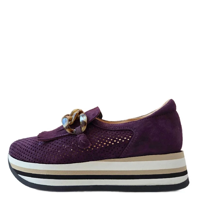 The Good Stuff Women's Carly Sneaker In Prugna