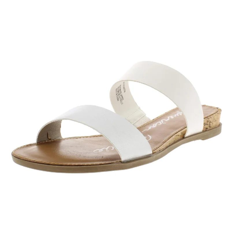 Day To Night Styles American Rag Womens Easten Metallic Slide Flat Sandals