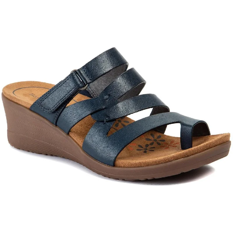 Streetwear-Inspired Footwear Baretraps Womens Theanna Slip On Wedge Sandals