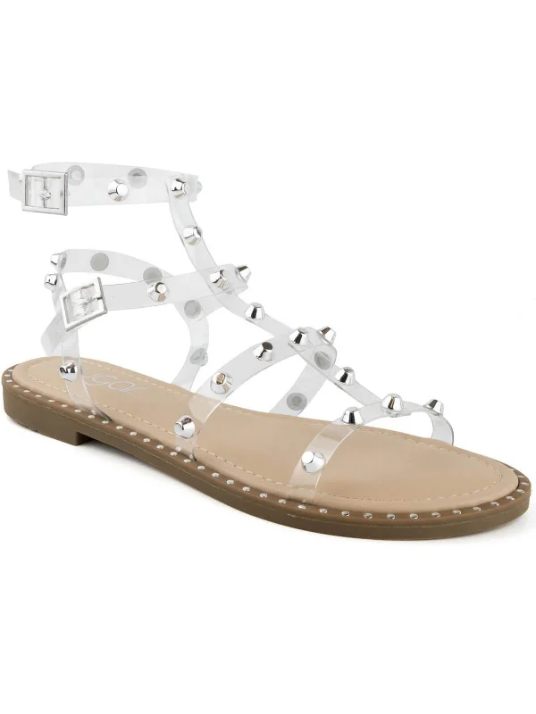 Women's Bold Fashion Shoes Bayridge Womens Studded Man Made Strappy Sandals