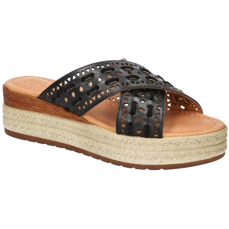 Non-Slip Shoes Bella Vita Womens Exa-Italy Leather Cut Out Espadrilles