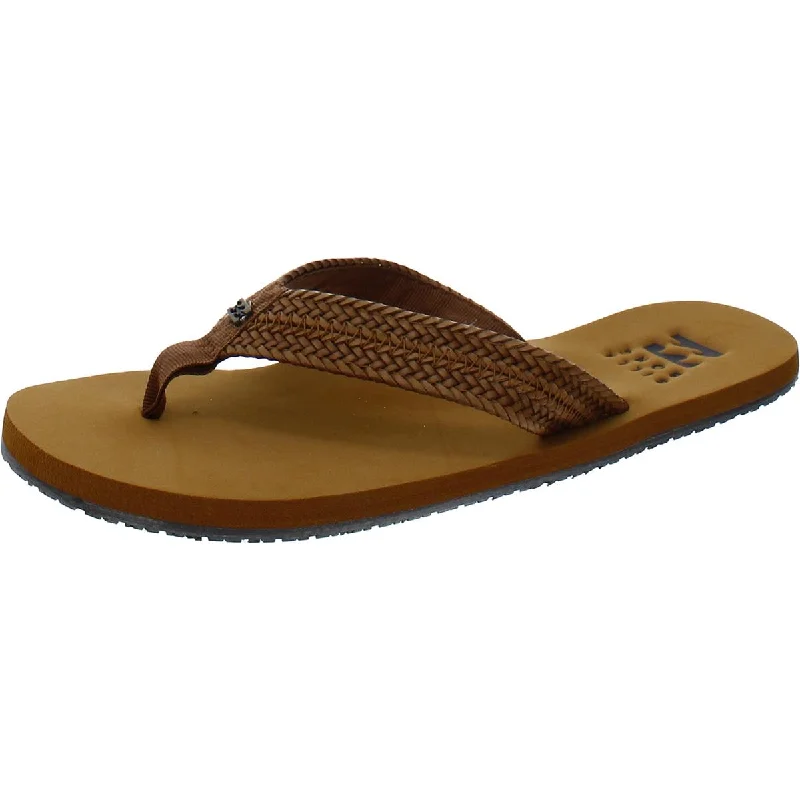 Women's Versatile Shoes Billabong Womens Faux Leather Toe-Post Flip-Flops