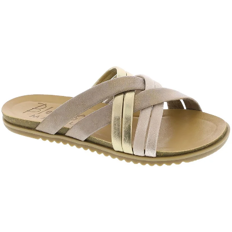 Fashion Sale Blowfish Womens MALIBU MAJIE Metallic Round toe Flatform Sandals