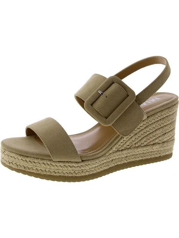 Sale Clearance BROOKE WEDGE Womens Leather Wedge Espadrilles