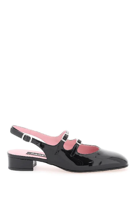 Trend Leading Collection Carel Women's Patent Leather Pêche Slingback Mary Jane