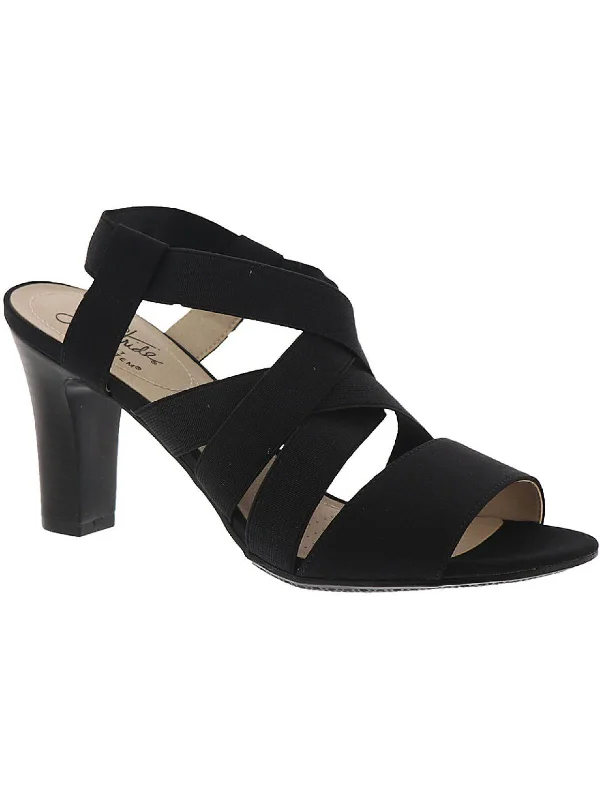 Fashionable Casual Footwear Offers Charlotte Womens Slip on Ankle Strap Heels