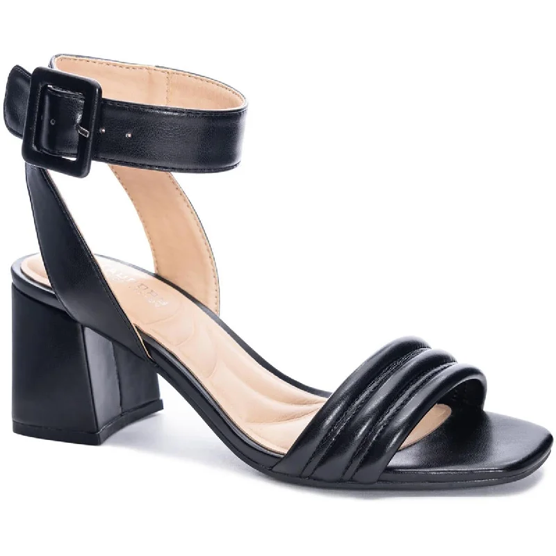 Contemporary Casual Deals Chinese Laundry Womens Blest Faux Leather Ankle Strap Heels