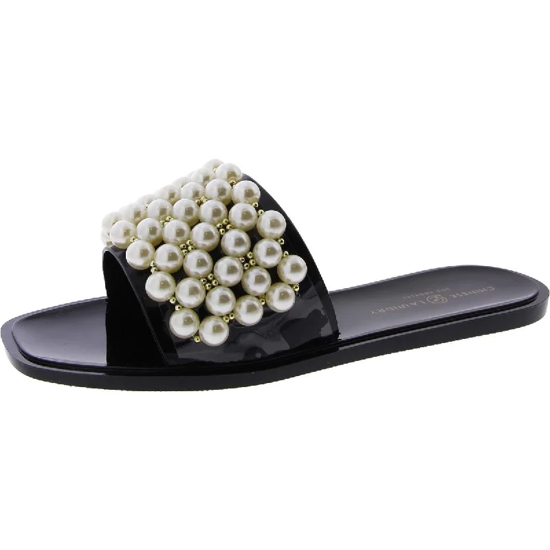 Best Sellers Chinese Laundry Womens Bryer Slip-On Embellished Jelly Sandals