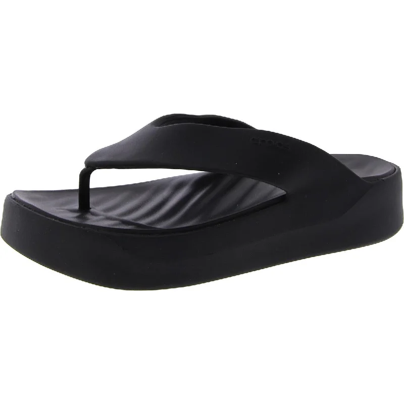 Women's Sleek Dress Shoes Crocs Womens Thong Flat Flatform Sandals