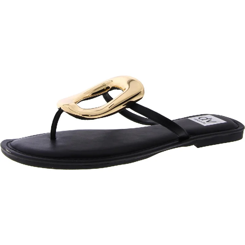 Comfortable Shoes DV By Dolce Vita Womens Jameson Faux Leather Flat Thong Sandals