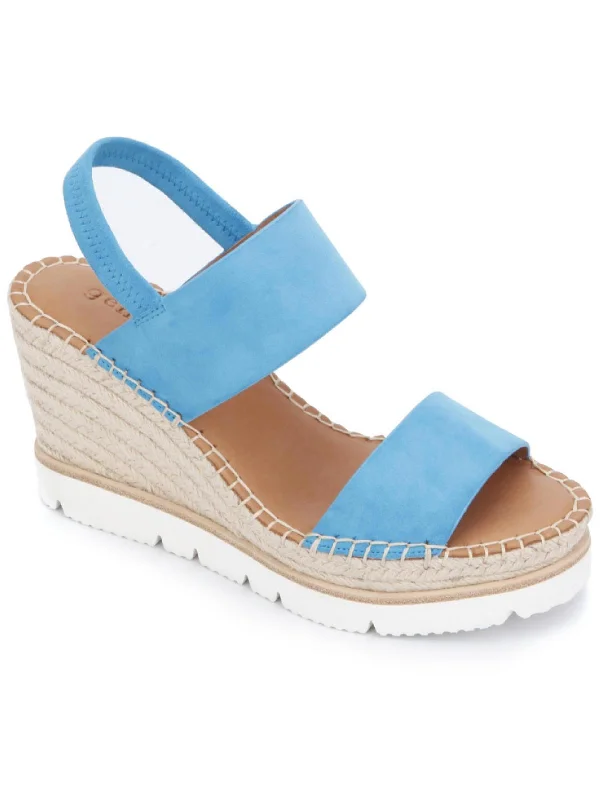 Slip-Resistant Shoes Discount Elyssa Sporty Womens Suede Slingback Espadrilles