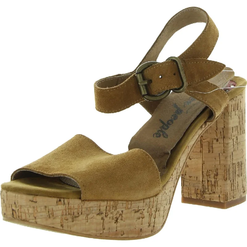 Snag Fabulous Fashion Bargains Free People Womens Brooke Cork Slingback Block Heel