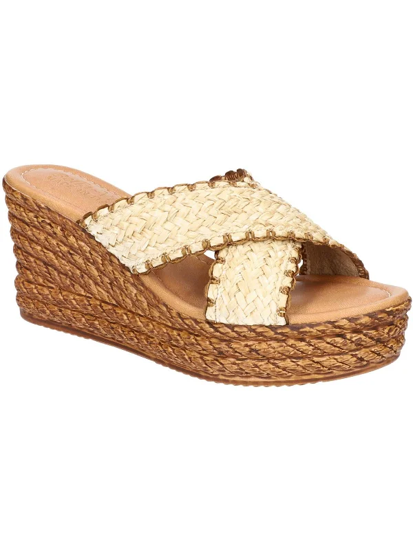 All-Season Shoes Deal Geo-Italy  Womens Woven Wedge Sandals