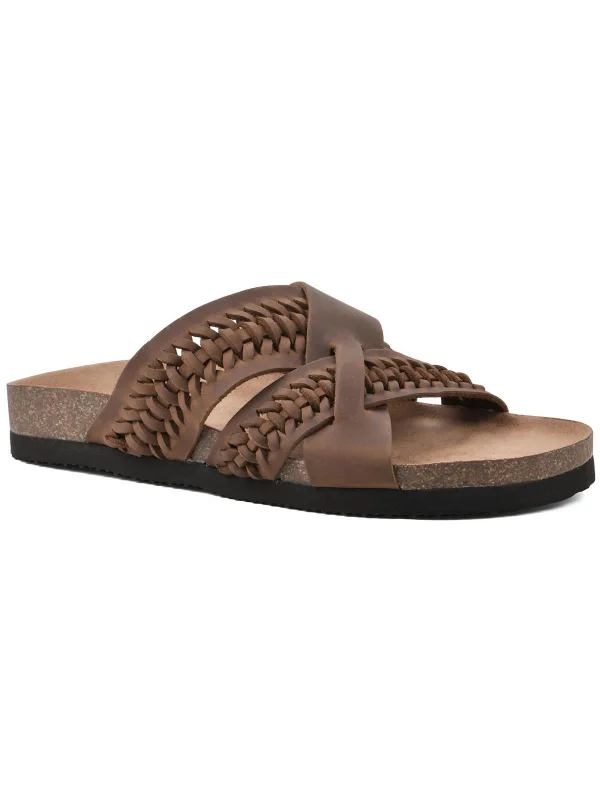 Women's Everyday Shoes HARDING Womens Leather Slip On Slide Sandals