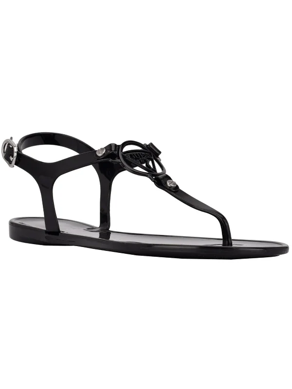 Weekend Exclusive Janee Womens T-Strap Thong Jelly Sandals