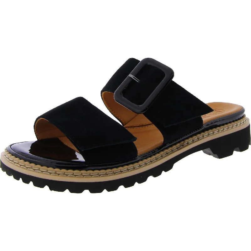 Women's Durable Footwear L'Amour des Pieds Womens Dalbir Suede Adjustable Slide Sandals