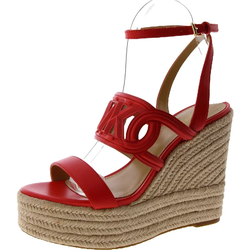 Valentine's Special MICHAEL Michael Kors Womens Leather Platform Espadrilles