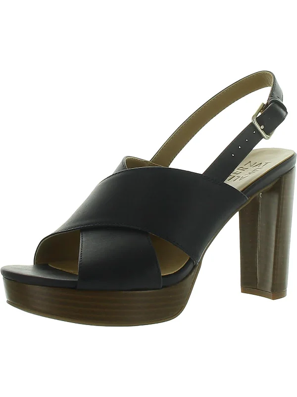 Women's Office Shoes Nylah Womens Faux Leather Slingback Platform Sandals