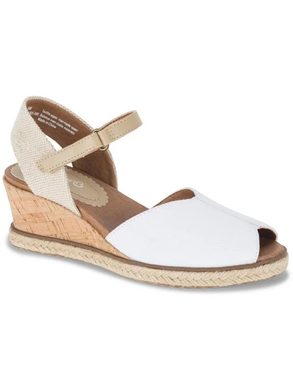 Trendy Women's Shoes Odetta Womens Textured Slingack Wedge Sandals