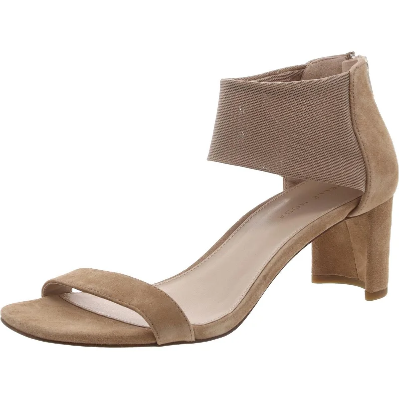 Chic & Modern Sales Pelle Moda Womens Suede Ankle Strap Block Heel