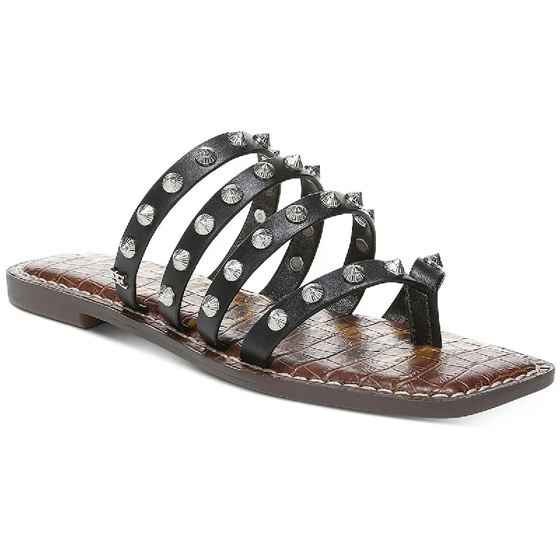 Elegant Evening Shoes Deal Sam Edelman Womens Eloise Leather Studded Thong Sandals