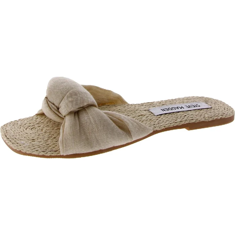 Sale On Sale Steve Madden Womens Hays Slip-On Twist Slide Sandals