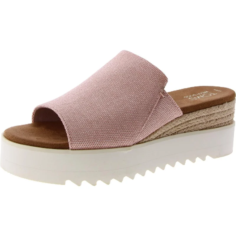 Street-Ready Casual Shoes Toms Womens Diana Mule Woven Slip On Mule Sandals