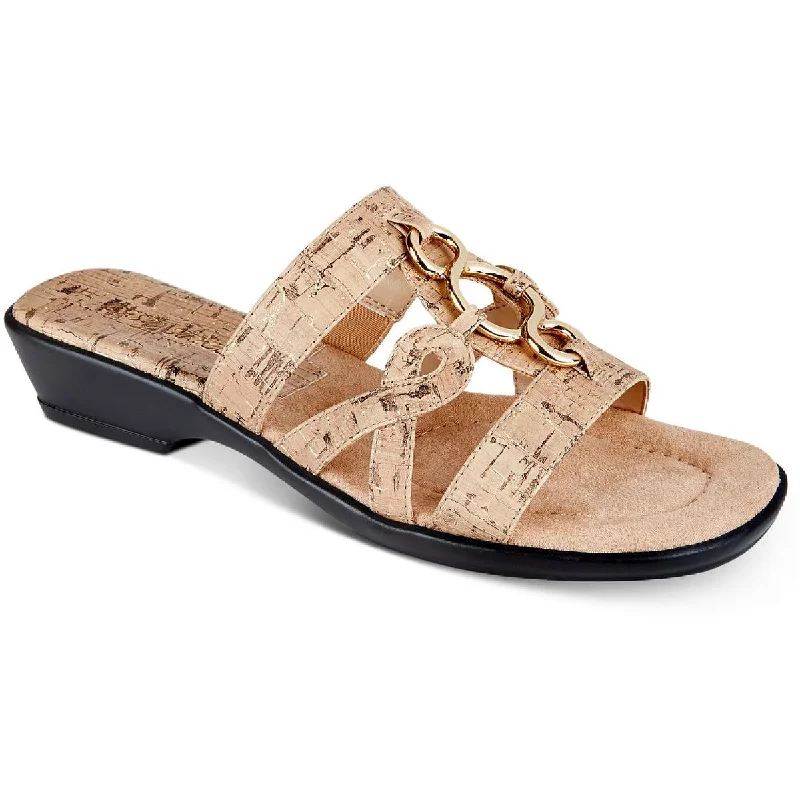 Effortless Slip-On Shoes Torrid Womens Cork Square Toe Heel Sandals