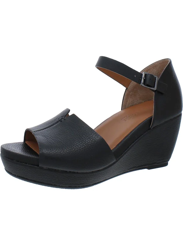 Flash Sales This Week Vera Womens Leather Peep-Toe Platform Sandals