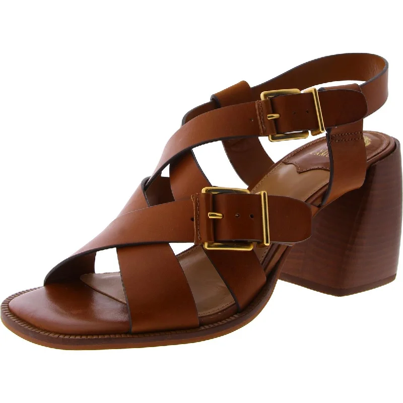 Effortless Slip-On Shoes Vince Camuto Womens Penina Faux Leather Ankle Strap Gladiator Sandals