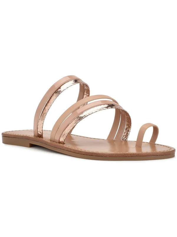 Comfortable Shoes WNCINS3 Womens Faux Leather Slip On Strappy Sandals