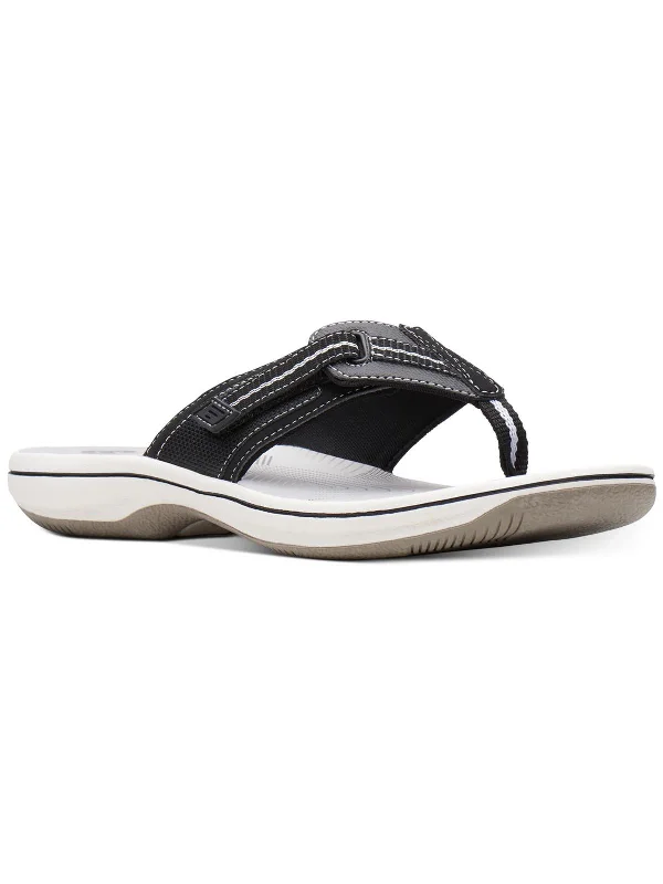 Women's Adventure-Ready Shoes Womens Faux Leather Thong Sandals