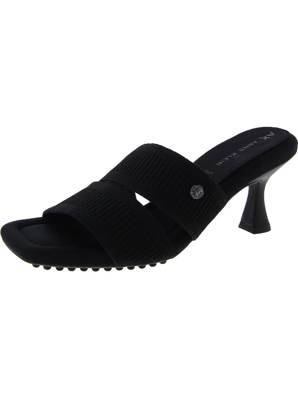 Effortless Style, Endless Impact Womens Knit Square Toe Heels