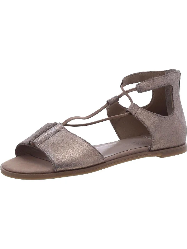 Trend Alert Womens Leather Flat Ankle Strap