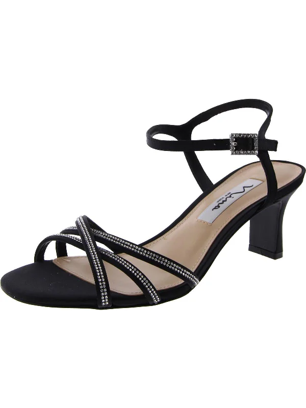 Playful Fashion Offers Womens Satin Ankle Srap Heels