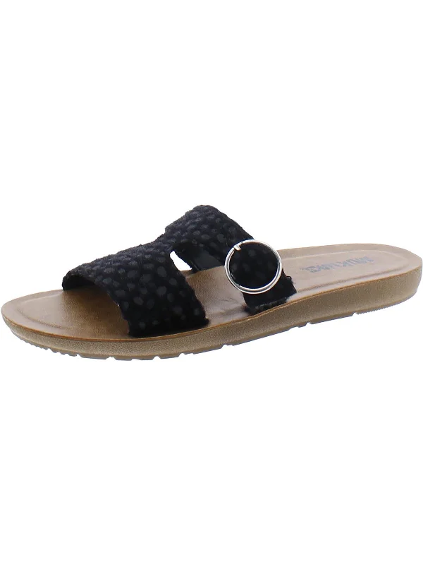 Comfortable Travel Shoes Womens Suede Slide Sandals