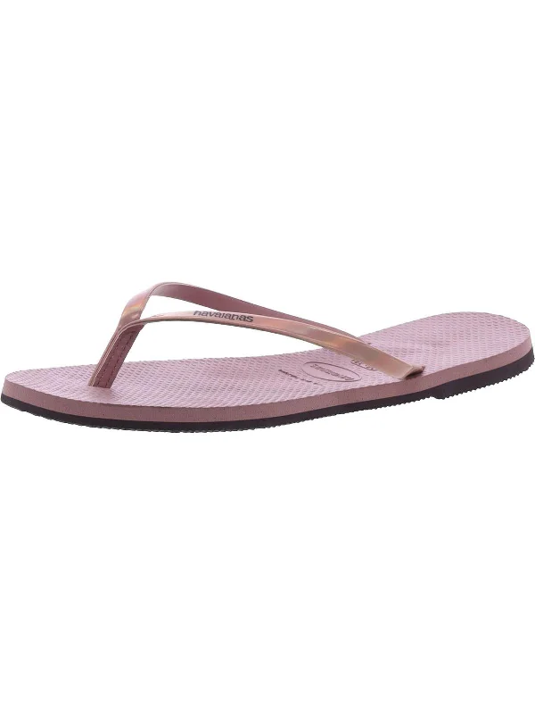 Fashion Forward, Function First Womens Thong Slip On Flip-Flops