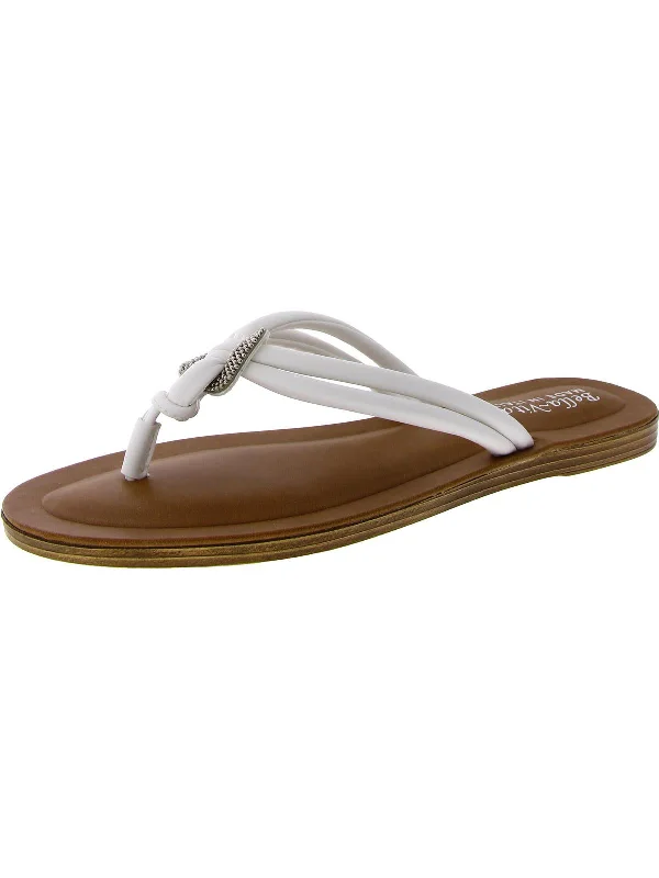 All-Day Comfort Shoes Sale Zov-Italy Womens Faux Leather Thong Flip-Flops