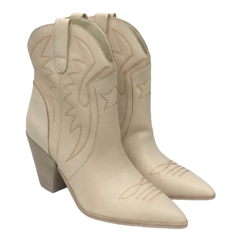 Travel-Friendly Footwear Promotion DOLCE VITA/Ankle Boots/US 11/Leather/CRM/Cowboy Heels